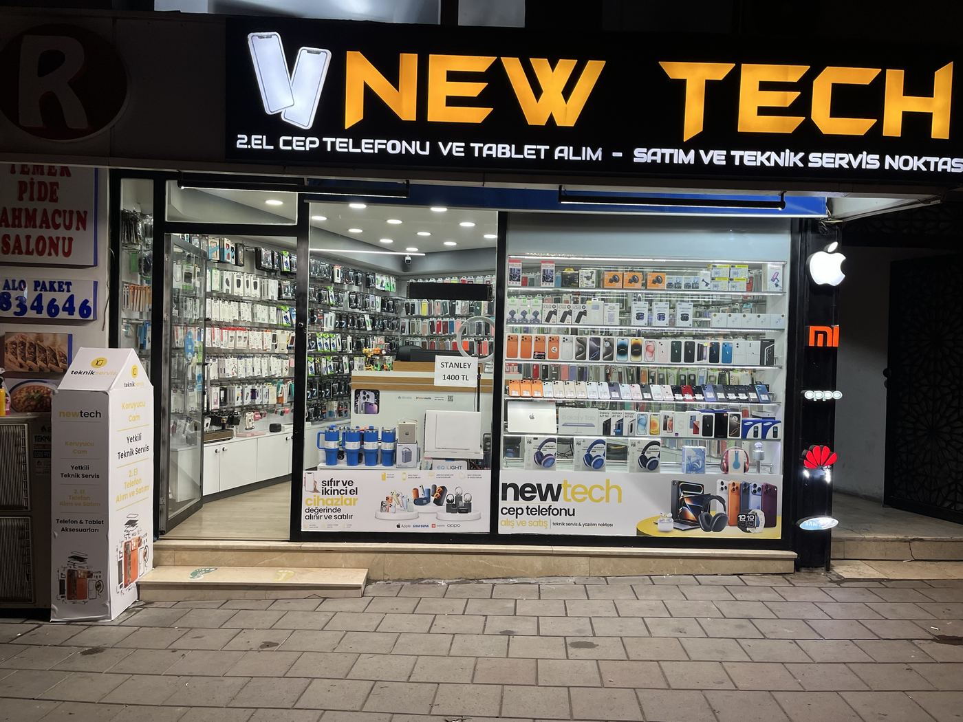 V New Tech cephe tabelası